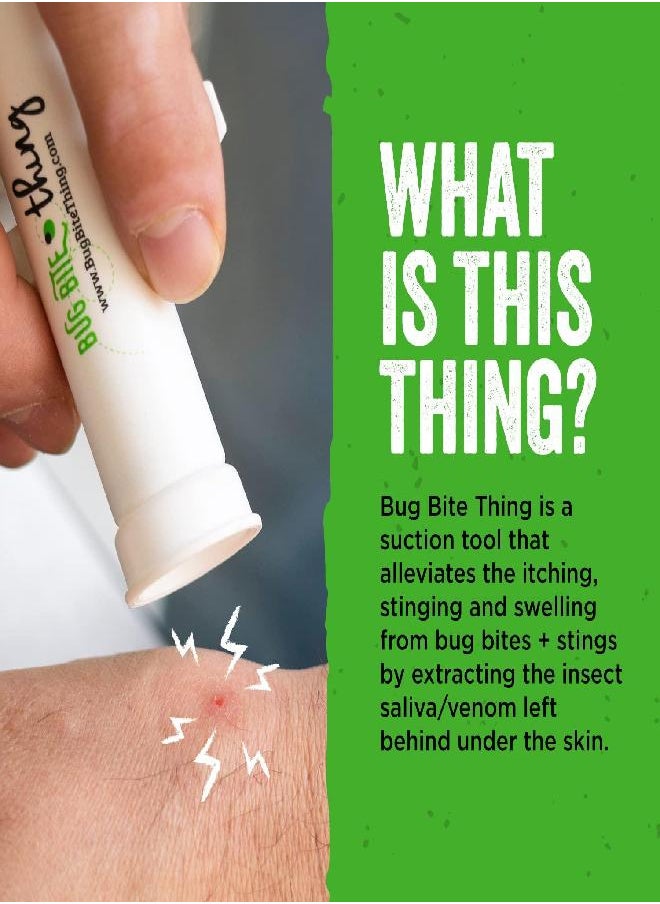 BUG BITE THING - BUG BITE THING Suction Tool, Poison Remover - Bug Bites and Bee/Wasp Stings, Natural Insect Bite Relief- White/3 Pack - Image 1