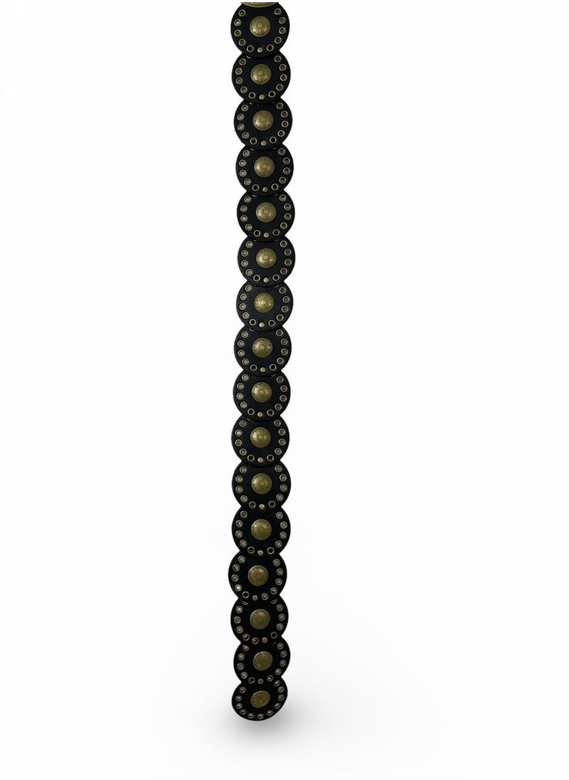 فيبراندا حزام نسائي فريد من نوعه بطابع تراثي T-14-اسود  - Image 2