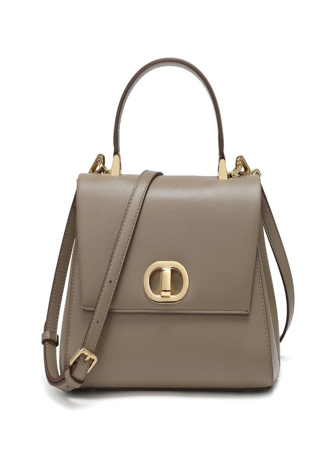 compuda Top Handle Bag Leather Satchel Bags for Women Luxury Designer Business Crossbody Work Purse with Multiple Internal Pockets - Image 1