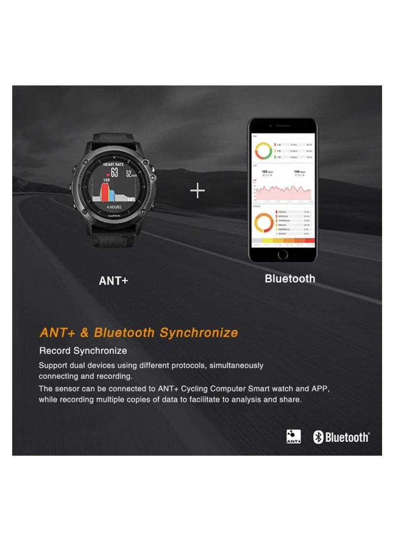 Y&D - Cadence Sensor, Wireless Bluetooth or ANT and Bike Computer RPM Sensor for Road Spinning Trainers Compatible with Onelap, Wahoo Fitness, Zwift, Strava - Image 1
