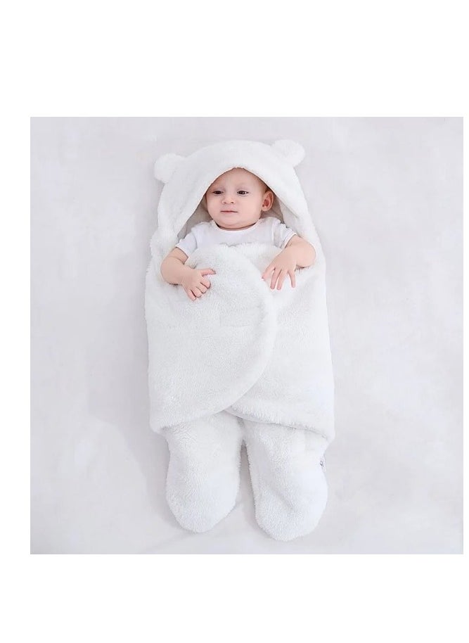 Cute 'n' Cuddle Baby Swaddle Blanket, Ultra-Soft Swaddling Wrap For Infant, Unisex Baby Hooded Swaddle,  - Image 2