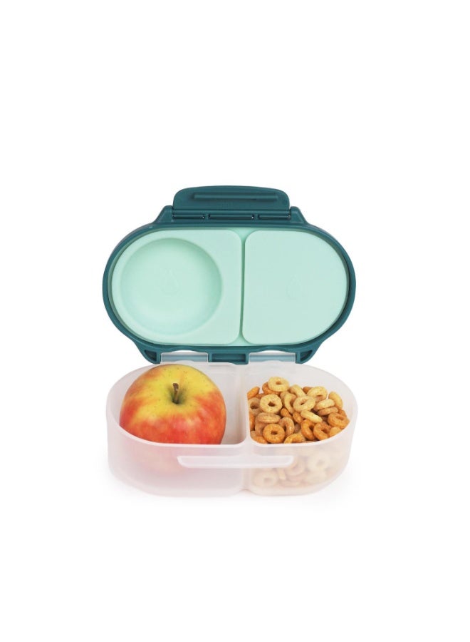 b.box صندوق الوجبات الخفيفة، صندوق غداء بينتو صغير مع 2 قسم مانع للتسرب، مثالي للأطفال الصغار، غداء الأطفال والوجبات الخفيفة، يتسع لثمرة فاكهة كاملة، خالي من BPA - Image 1