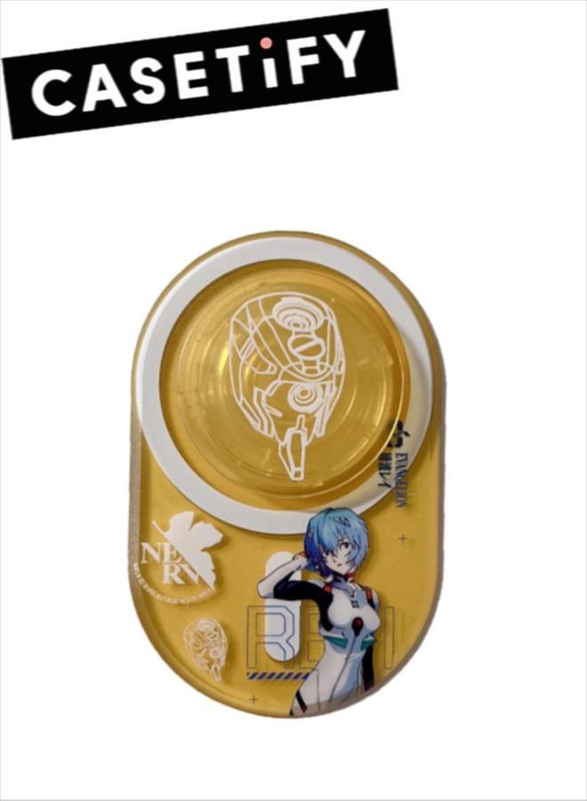 Casetify EVA Phone Grip Stand, Compatible with MagSafe, Wireless Charging Compatible, Yellow - Image 1