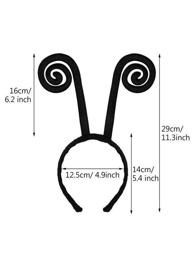 meekoo Butterfly Antenna Headband Costume Hair Band For Halloween Parties (2 Pieces) - Image 2