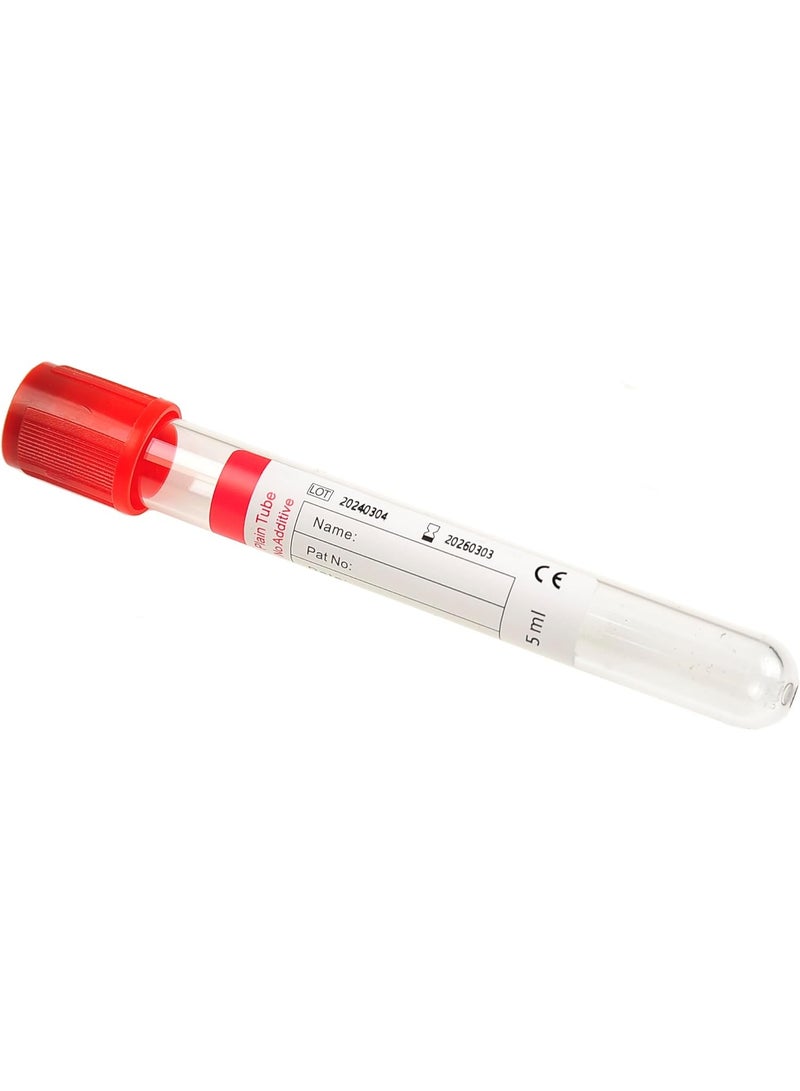 SKYLINE Lab Vacuum Blood Collection Tubes 3ml Red 100CS - Image 4