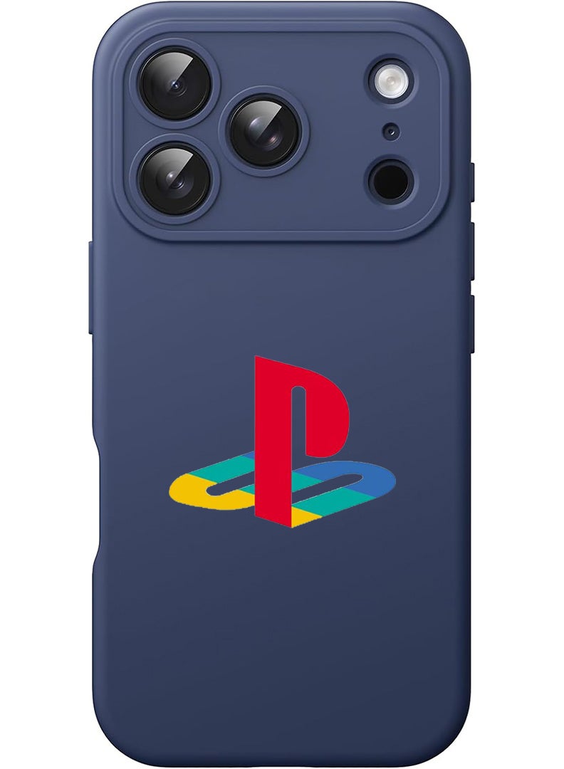 Theodor Protective Slim Fit Case Liquid Silicone Cover with Full Body Protection Anti-Scratch Shockproof Case For Apple iPhone 17 Pro Max (Blue) PS - Image 1