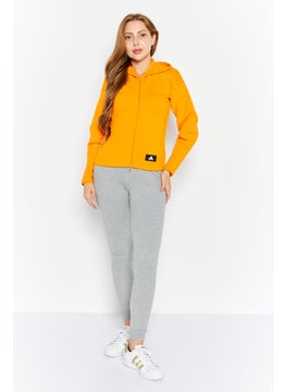 Adidas Women Sportwear Fit Long Sleeve Training Hoodie, Orange  - Image 2