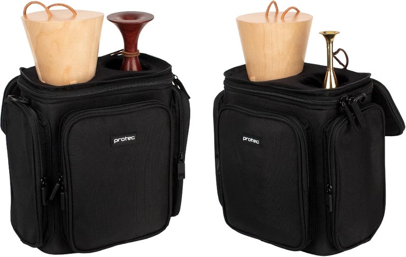 Protec French Horn Double Mute Bag with Modular Wall & Mute Holder, Model M409 - Image 2