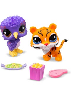 Littlest Pet Shop Lps Minis Tiger and Tropical Bird 2-Piece Figure Set  - Image 2