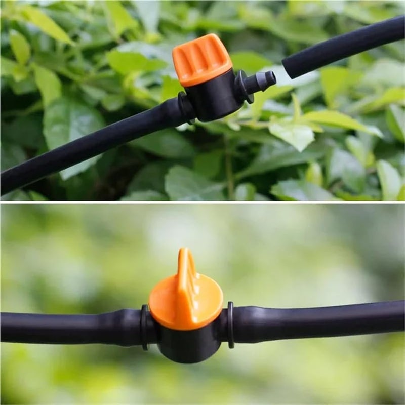 20 قطعة من موصلات الصنبور ذات الشقوق 1/4 بوصة لخرطوم الري 4 ملم و 7 ملم للتحكم في تدفق المياه - Image 4