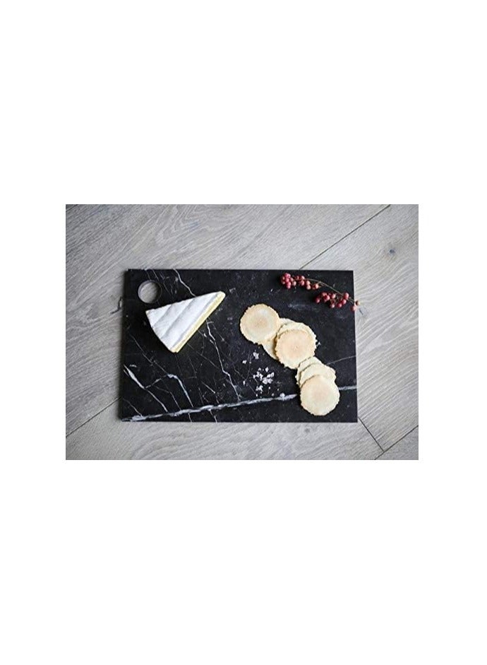 black marble Serving cheese Board 30x20x1cm  - Image 1