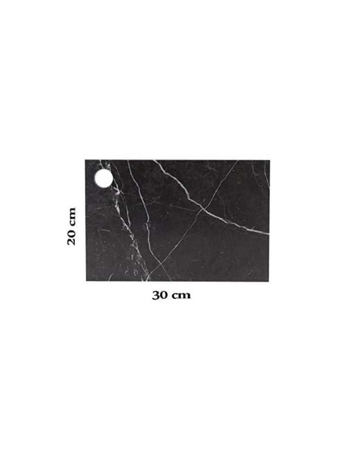 black marble Serving cheese Board 30x20x1cm  - Image 2