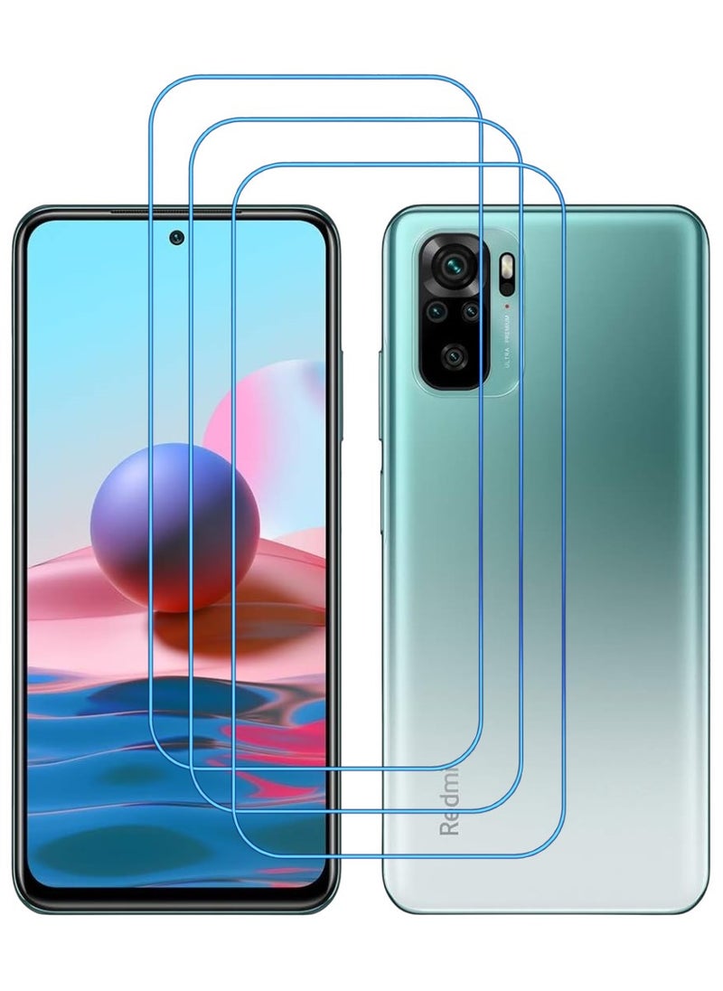 ACLIX 3 Pieces Antistatic ESD Dustproof Premium Quality High Definition Clear Tempered Glass Screen Protector Designed For Xiaomi Redmi Note 10 - Image 1
