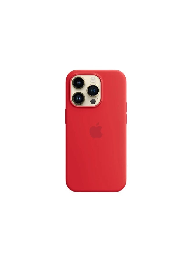 فريق ديلوكس غلاف سيليكون آيفون 14 برو مع MagSafe (Red) - Image 4