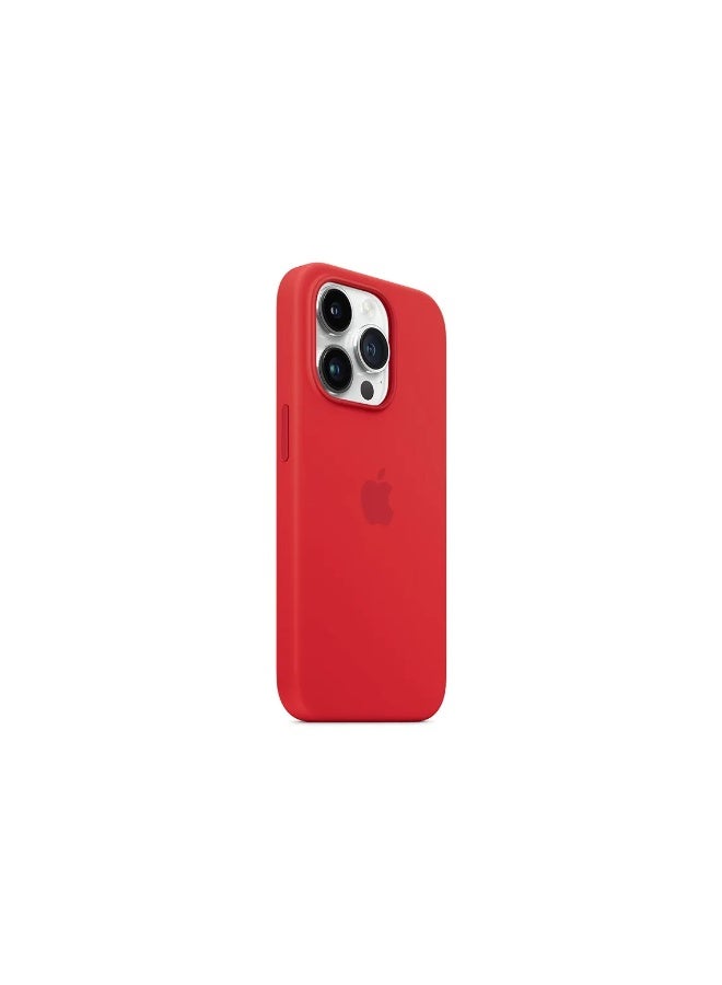 فريق ديلوكس غلاف سيليكون آيفون 14 برو مع MagSafe (Red) - Image 2