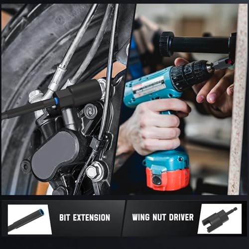 XOOL 36PCS Magnetic Nut Driver Set, Metric and SAE Nut Driver Set for 1/4" Quick-Change Hex Shank, Impact Drill Driver Bit Set with Storage Bag - Image 5