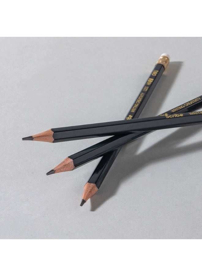 Deli Graphite Pencil Set – Pack of 4*12-Piece Black Pencils with Non-Toxic PVC-Free Eraser, High-Quality Basswood, Easy Sharpening & Comfortable Grip - EU20000 - Image 5