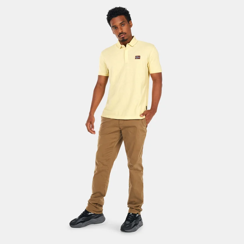 Napapijri Men's EBEA 1 Yellow Banana Polo Shirt