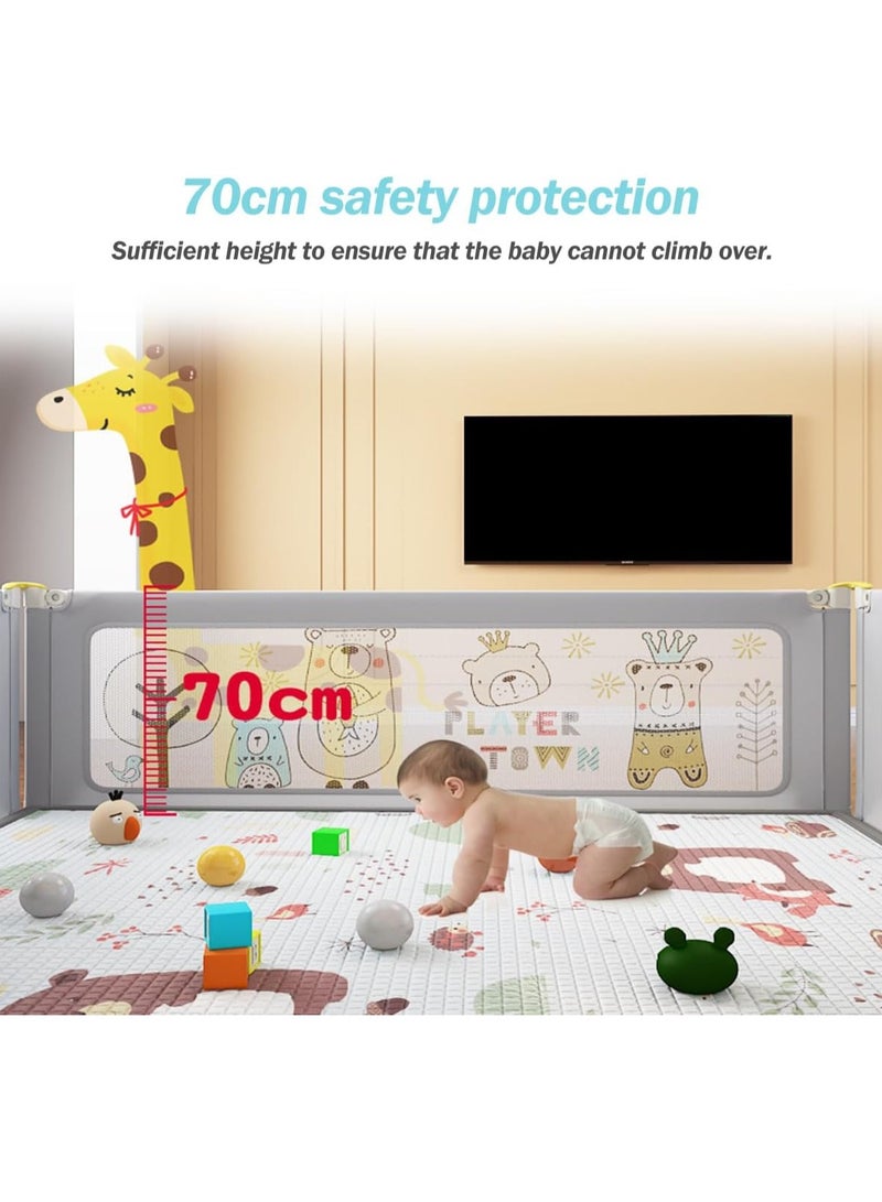 Baby Playpen Playpen for baby with Integrated dustproof bottom cloth & Suction Cup Baby Safe Activity Center Adjustable fence Baby Playards Baby Bumper Foam Playpen Breathable Mesh - Image 4
