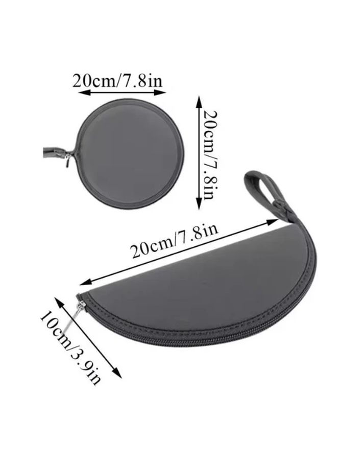 Oppselve 2 In 1 Foldable Mouse Pad Storage Case With Zipper Closure Dark Gray Multi Functional Laptop Computer Gaming Mat Portable Cable Organizer Carrying Strap Space Saving Design Travel Office Home Compatible With C Devices Fits Into Briefcase Handbag On The Go Professionals Gamers Scratch Resistant Surface Compact Lightweight Desk Pad Mousepad Desktop Accessories - Image 2