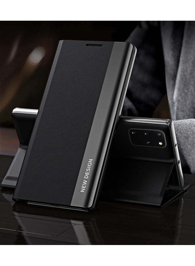 اس-توب جراب لهاتف Samsung Galaxy S20 FE، جراب جلدي أفقي فائق النحافة مزود بمغناطيس مطلي جانبيًا مع حامل - Image 1