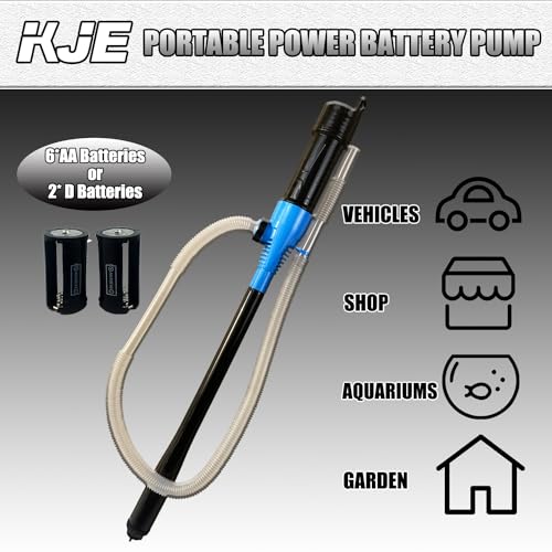 KJE Portable Battery Powered Operated Liquid Transfer Pump 22 Gallons Per Minute MultiFunction Electric Siphon Pump For Gasoline Diesel Water Fuel - Image 3