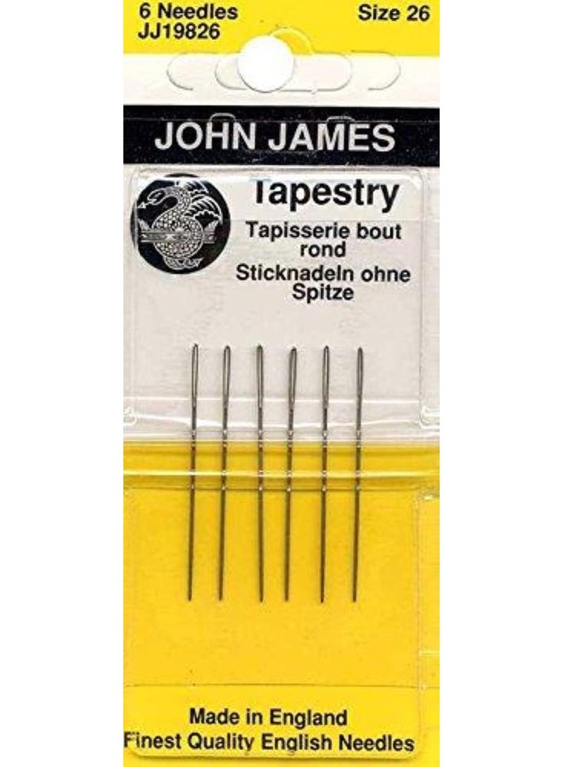 Tapestry Hand Needles-Size 26 6/Pkg