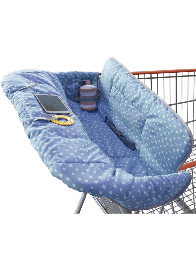 suessie Shopping Cart Cover And High Chair Cover, Blue Dots - Image 1