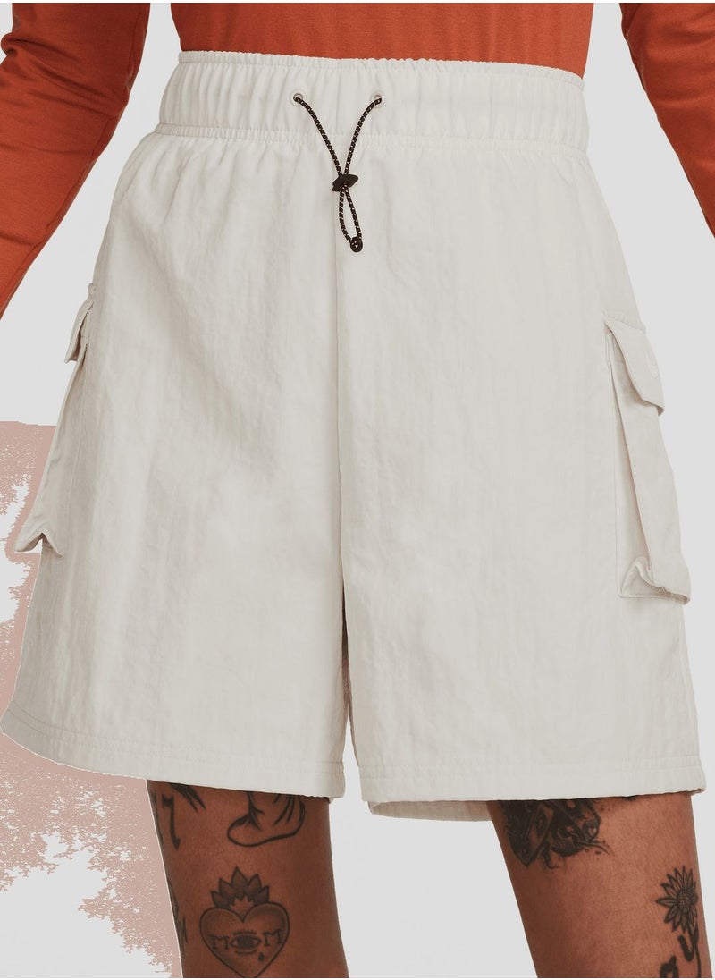 Nike - Essential Woven High-Rise Shorts - Image 1