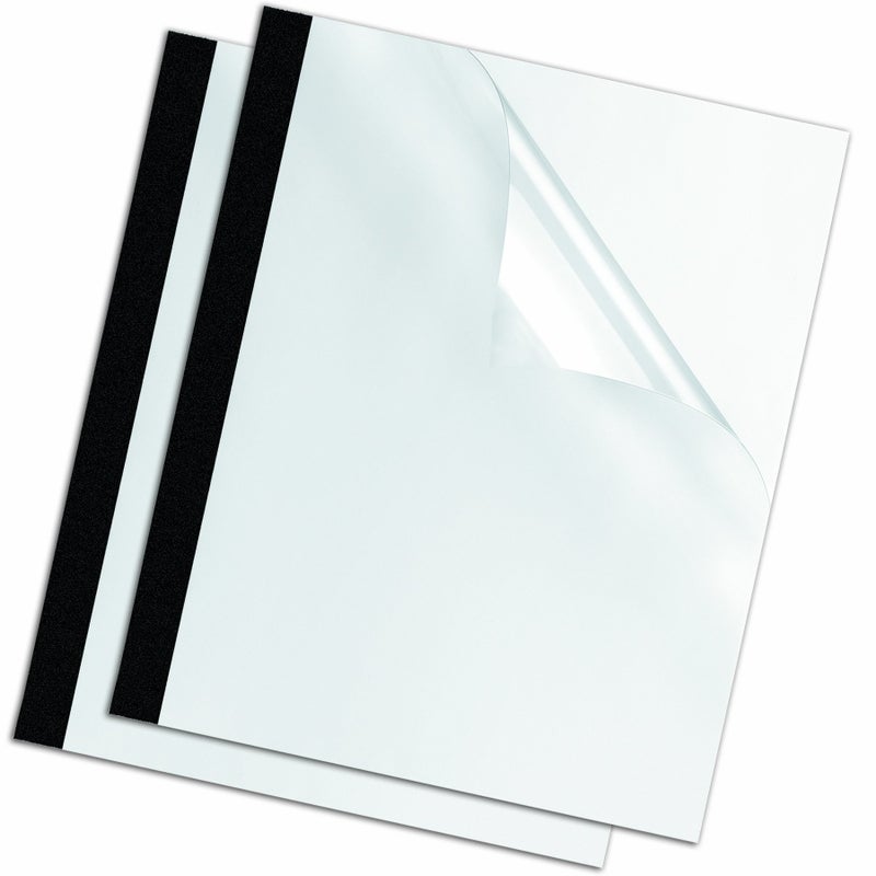 Fellowes Thermal Presentation Covers, 3/8-Inch, Transparent Front, Linen Textured Black Back, 10 per Pack (5256101) - Image 4