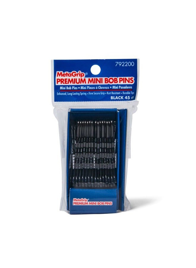 MetaGrip Black Mini Premium Bob Pins - Image 1