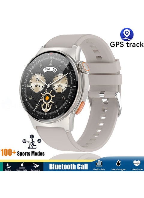 New Cross-Border QW49 Smart Watch Bluetooth Call ECG+PPG 1.39 Inch Display Screen With Encoder Motorcycle Electronic Accessories Light Gold