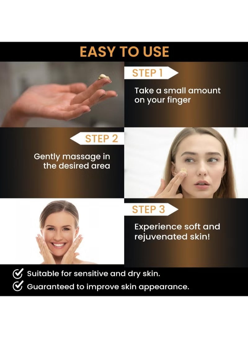 WoodSleep Tallow and Honey Balm for Face, Beef Tallow for Skin, Moisturizer with 100% Organic Grass-Fed Beef Tallow & Raw Wild Honey - Natural Formula for Dry & Sensitive Skin (59g) - Image 4