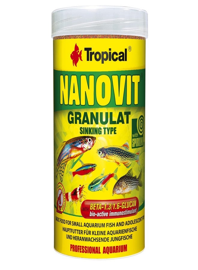 Tropical Nanovit Tropical Fish Food Granules 250ml (Ite code- 67104) for Small Fish & Fry, Tetra Species, 175g - Image 1
