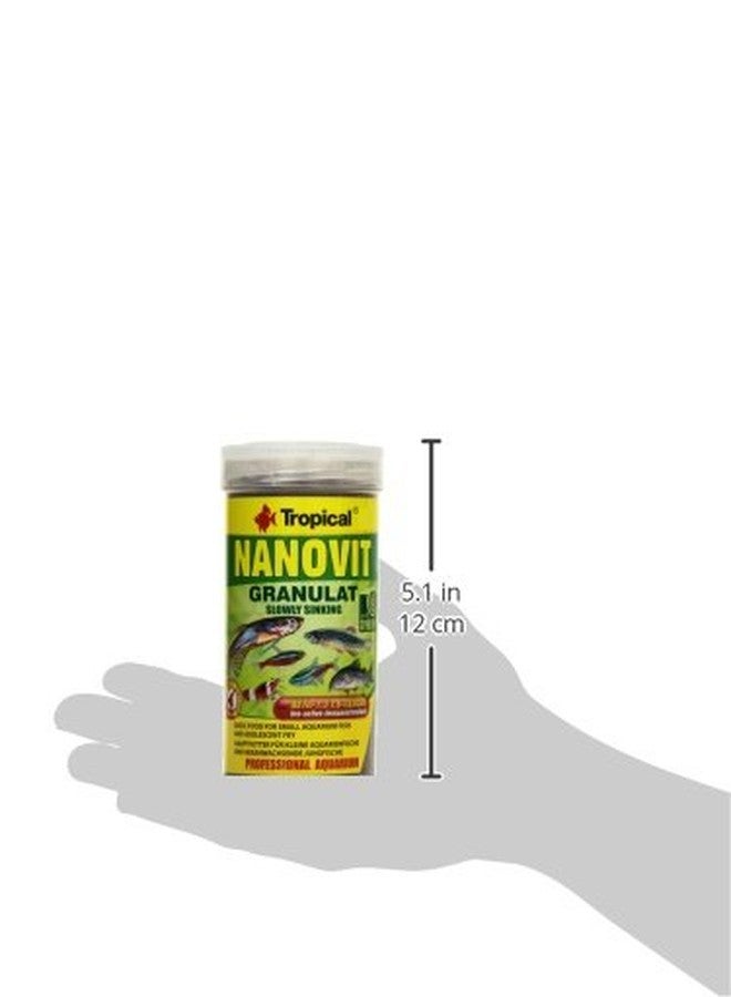 Tropical Nanovit Tropical Fish Food Granules 250ml (Ite code- 67104) for Small Fish & Fry, Tetra Species, 175g - Image 3