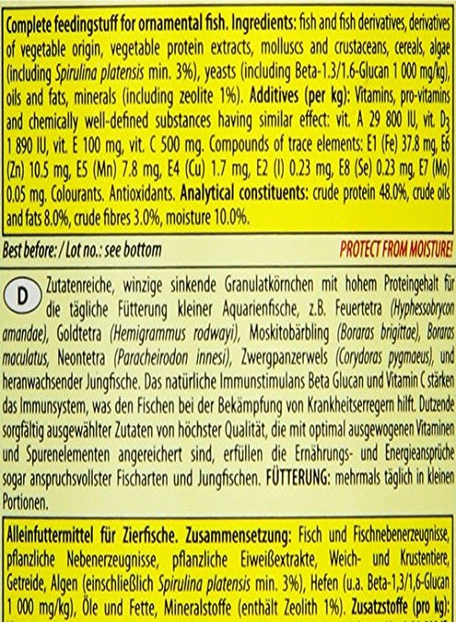 Tropical Nanovit Tropical Fish Food Granules 250ml (Ite code- 67104) for Small Fish & Fry, Tetra Species, 175g - Image 4