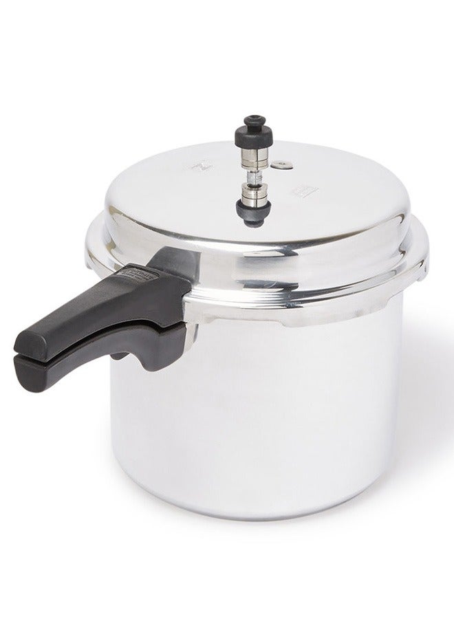 Easy Cook 10 LtrLiters Indian Aluminium Pressure Cooker - 10 Liter Capacity | Fast Cooking, Energy Efficient | Silver Silver  - Image 3