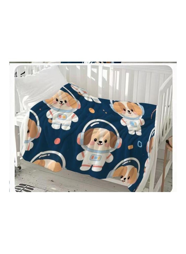 general Children's or student cartoon flannel thin blanket (warm and comfortable, suitable for sleep, games) 100cm*150cm - Image 1