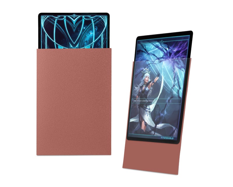 TitanShield Premium Card Sleeves | Compatible with Pokemon, One Piece, Lorcana, Flesh & Blood, & Magic The Gathering MTG | (150 Sleeves - Standard) (1, Rose Gold, Standard | 66x91mm) - Image 2