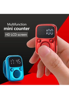 ELTRAZONE Electric Finger Counter with LED Display – Digital Dhikr Tasbih Ring | Glow-in-the-Dark Body | Precision Tally with Reset Button | Comfortable Adjustable Fit | Replaceable Battery | Ideal for Prayer, Meditation, Habit Tracking & Sports (Blue, LMRT65)  - Image 5
