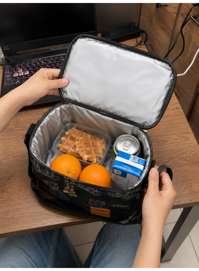 Insulated Lunch Box Bag | Lightweight Large Tiffin Bag with Oxford Cloth | Reusable Thermal Food Storage Bag for Office, School, Travel & Picnic - Image 5