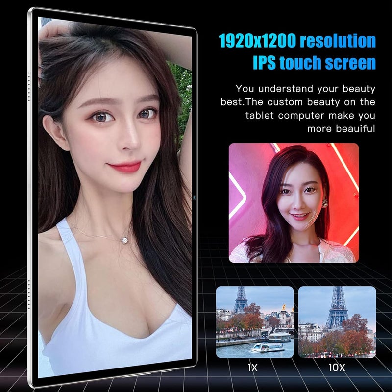 klarako 10.1 Inch Tablet, 8GB 256GB Tablet Octa Core Processor Tablet for Android 11, IPS Display HD Tablet 5G Tablet WiFi Dual SIM Portable Tablet Gaming Tablet 5800mAh Long Lasting - Image 2