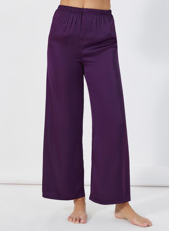 Styli Solid Piped Button Through Shirt & Pyjama Set - Image 5