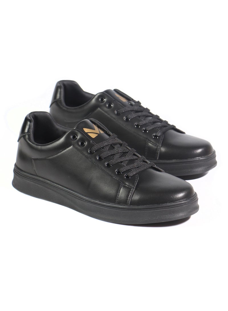 Mon Ami - Monami Men's Black Sneakers - Stylish Walking Shoes for Men, Lightweight Comfortable Casual Sneakers, Breathable Modern Design for Everyday Wear, Work, and Travel - Image 1