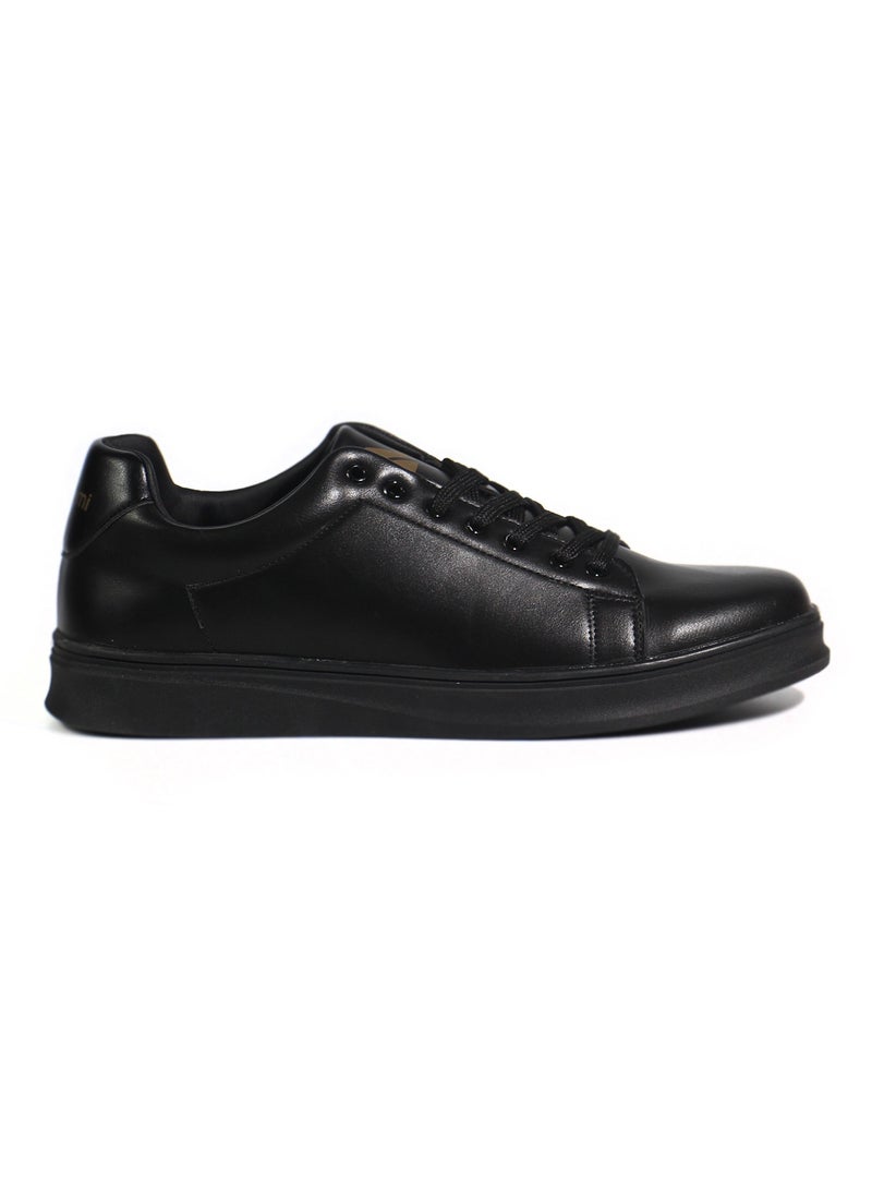 Mon ami Men's Black Sneakers - Stylish Walking Shoes for Men, Lightweight Comfortable Casual Sneakers, Breathable Modern Design for Everyday Wear, Work, and Travel - Image 3