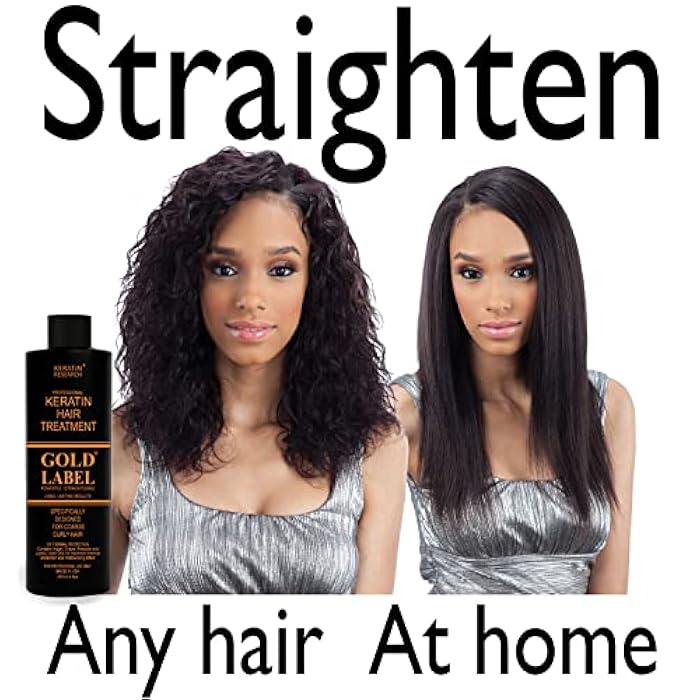 KERATIN RESEARCH Gold Label Professional Brazilian Keratin Blowout Hair Treatment Super Enhanced Formula Specifically Designed for Coarse, Curly, Black, African, Dominican, and Brazilian Hair Types (1000ml) - Image 5