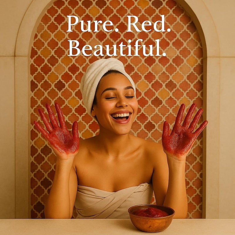 FERIHA Moroccan Black Soap with Aker Fassi â€“ Red Poppy Petals & Pomegranate Shell â€“ 100% Natural Artisan Beldi Hammam Soap for Radiance, Skin Firming & Deep Cleansing â€“ Sourced & Crafted in Morocco - Image 2