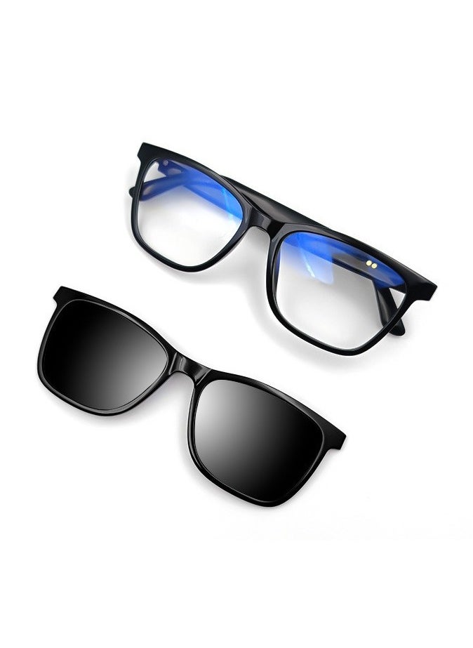 HYUNDAI HYUNDAI Smart and Fashion Glasses with Two Lens, Magnetic Lens, One for Multipurposes Bluetooth Speaker with AI - Casual, Office, Outdoor Sports UV Protection, UV400 Polarized Sunglasses, Real-Time Translation in 144 Languages, Music, Phone Calls & AI Chat  - Image 2