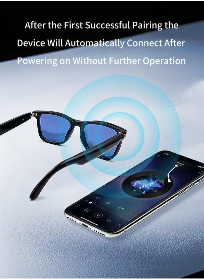 HYUNDAI HYUNDAI Smart and Fashion Glasses with Two Lens, Magnetic Lens, One for Multipurposes Bluetooth Speaker with AI - Casual, Office, Outdoor Sports UV Protection, UV400 Polarized Sunglasses, Real-Time Translation in 144 Languages, Music, Phone Calls & AI Chat  - Image 4
