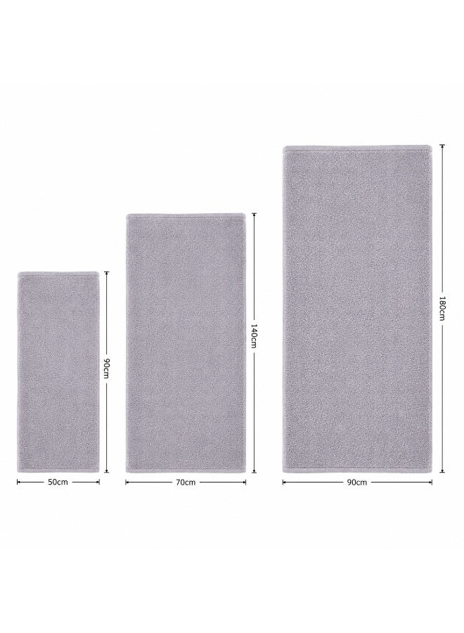 Donetella Towel Set (Pack of 6) – Microfiber 330 GSM – Ultra Soft & Highly Absorbent Quick Dry Bathroom Towel Set with Bath Sheet, Bath Towel & Hand Towel - Image 3